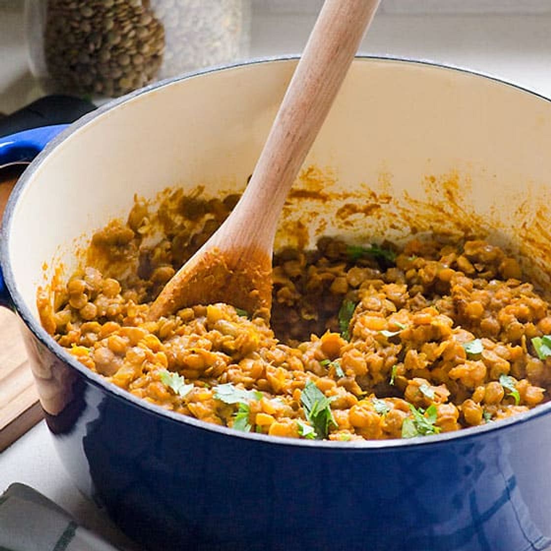 Green Lentil Curry {5 Simple Ingredients}