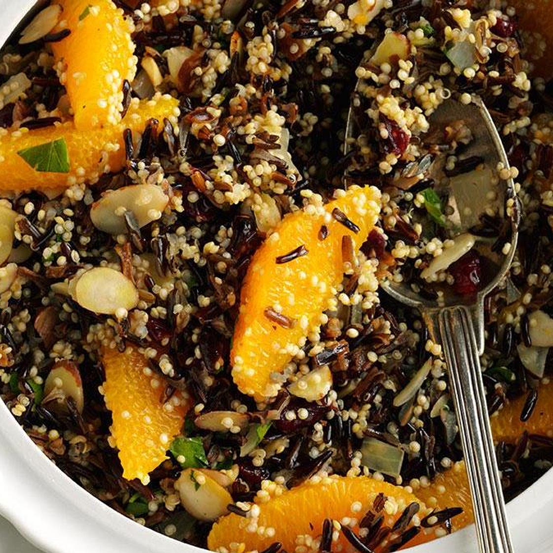 Wild Rice, Quinoa & Cranberry Salad