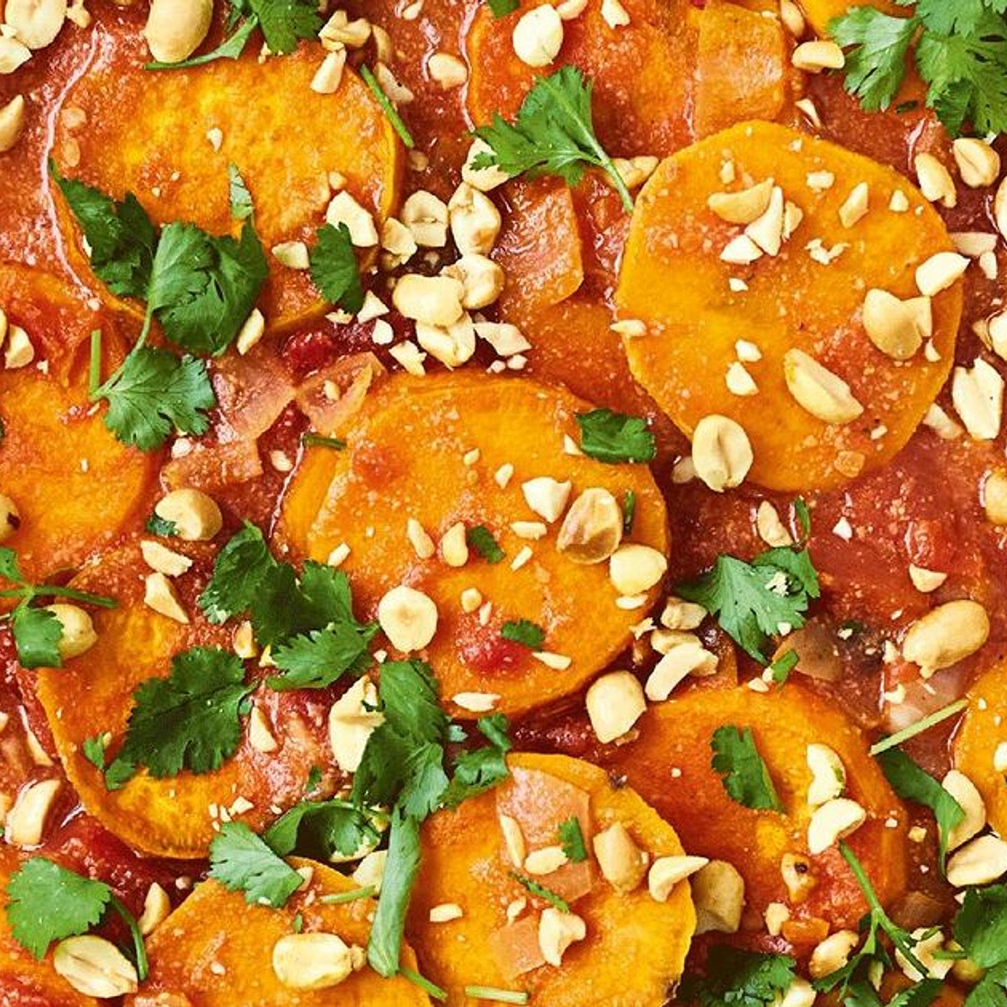 Groundnut Stew: Sweet Potato in a Peanut and Tomato Sauce