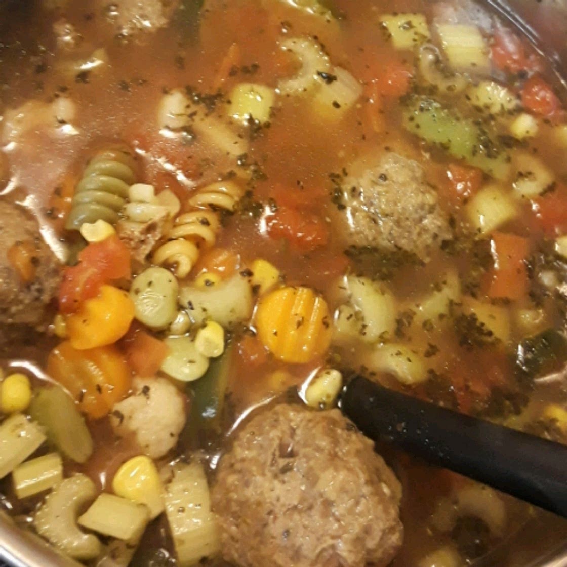 Hearty Italian Meatball Soup