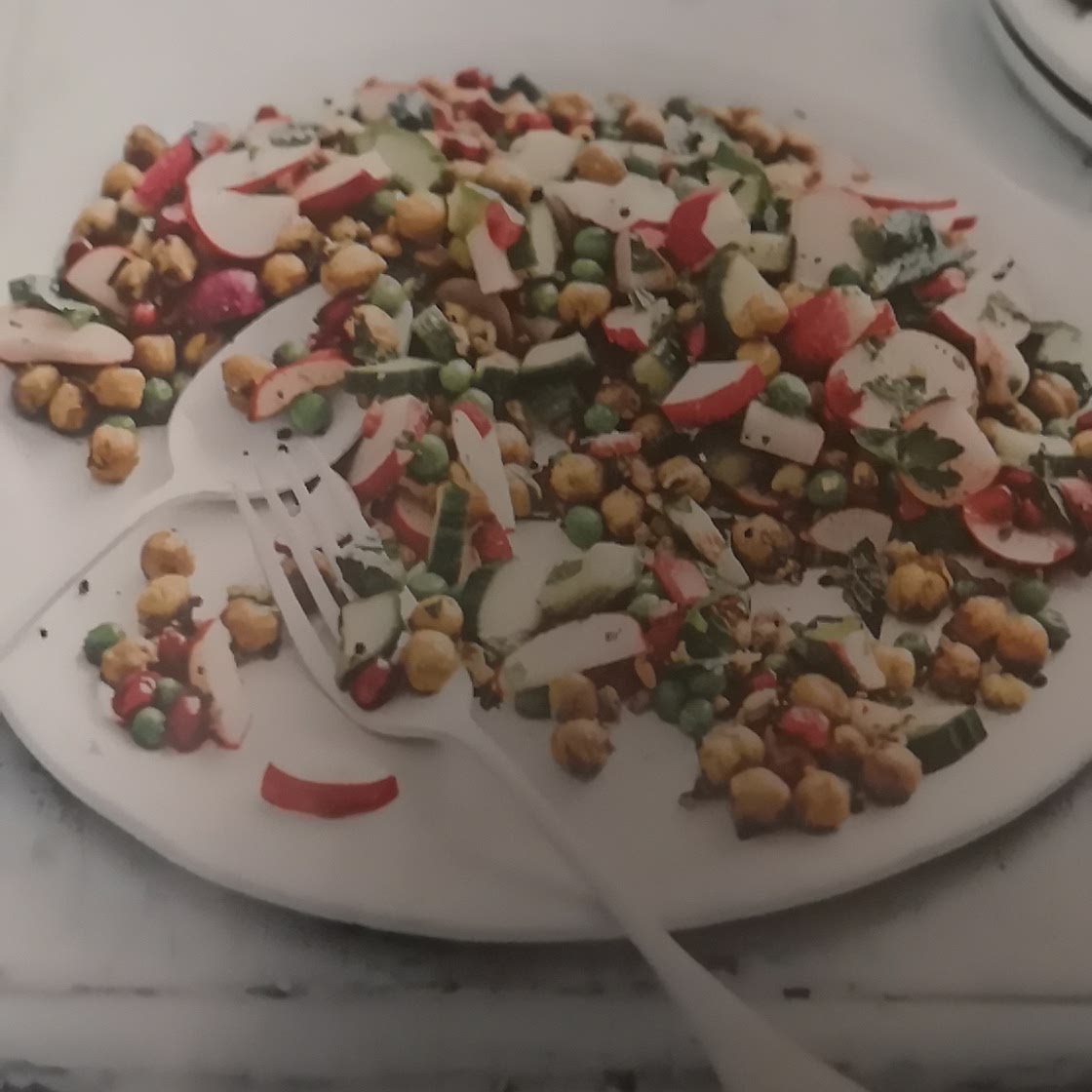 Chickpea and radish tabbouleh