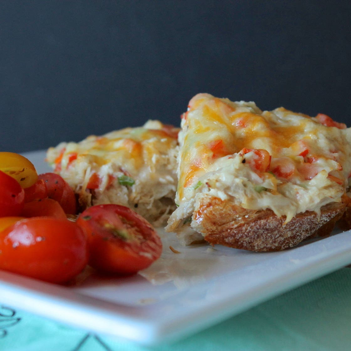 Open Faced Tuna Melt