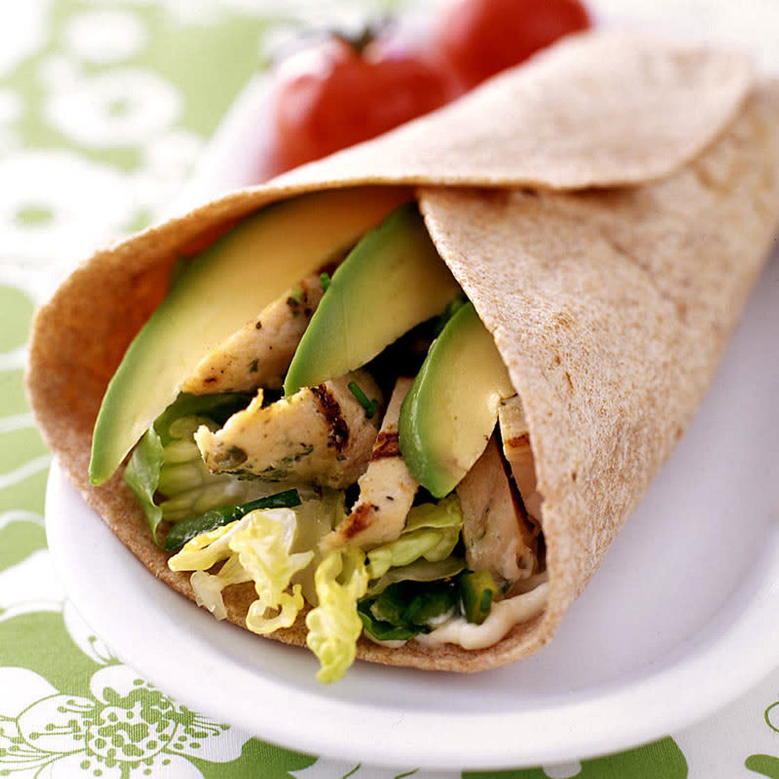 BBQ Chicken Avocado Wrap