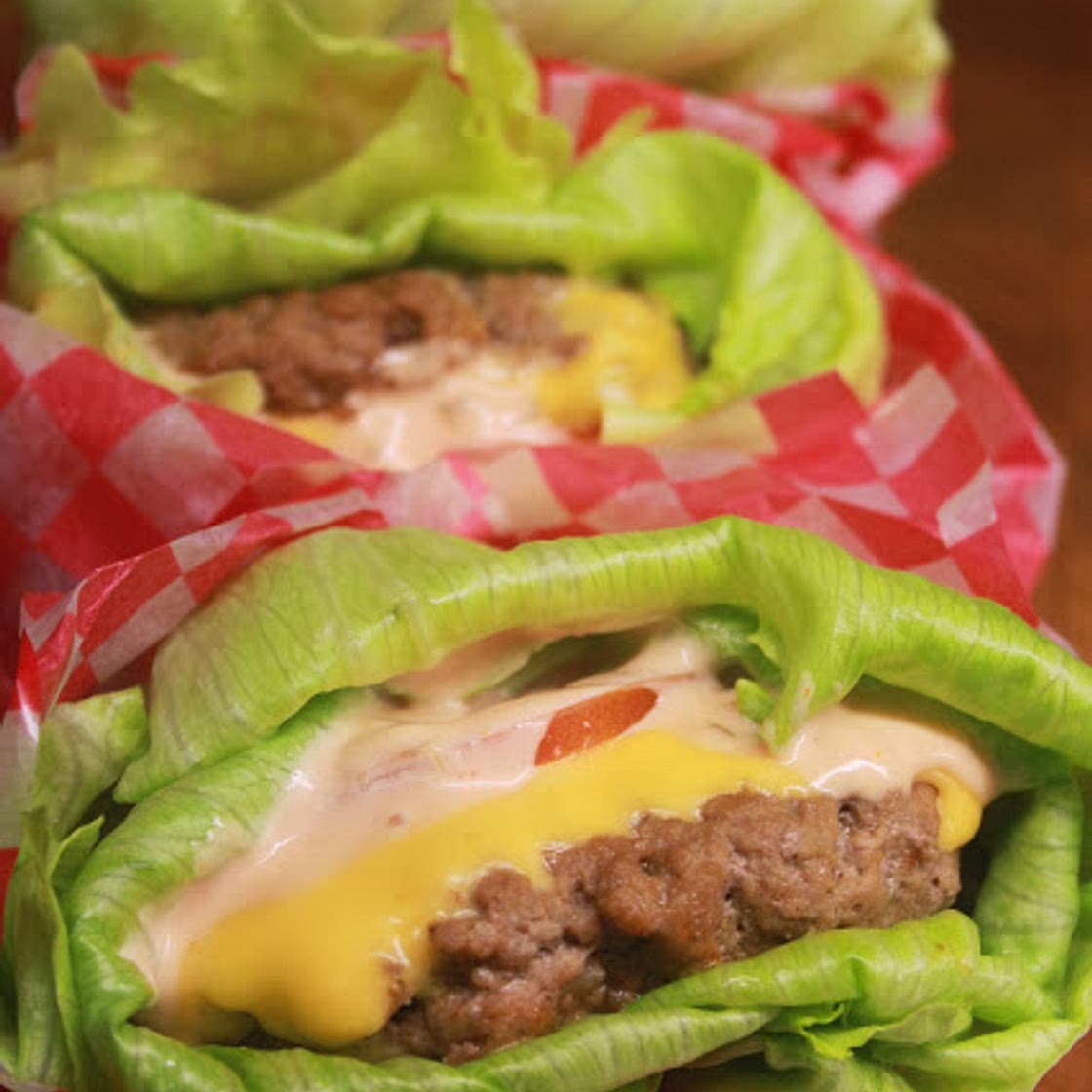 Lettuce Wrapped Cheeseburgers Recipe 