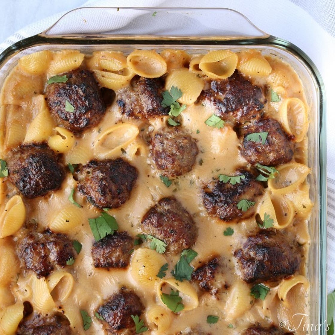 Swedish Meatball Pasta Bake