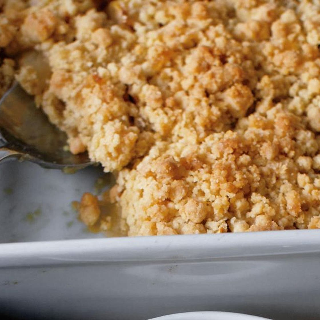 Wintry Apple Bake with Double Ginger Crumble