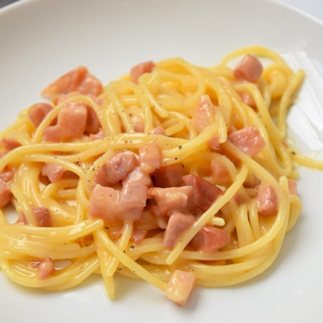 Low FODMAP spaghetti carbonara