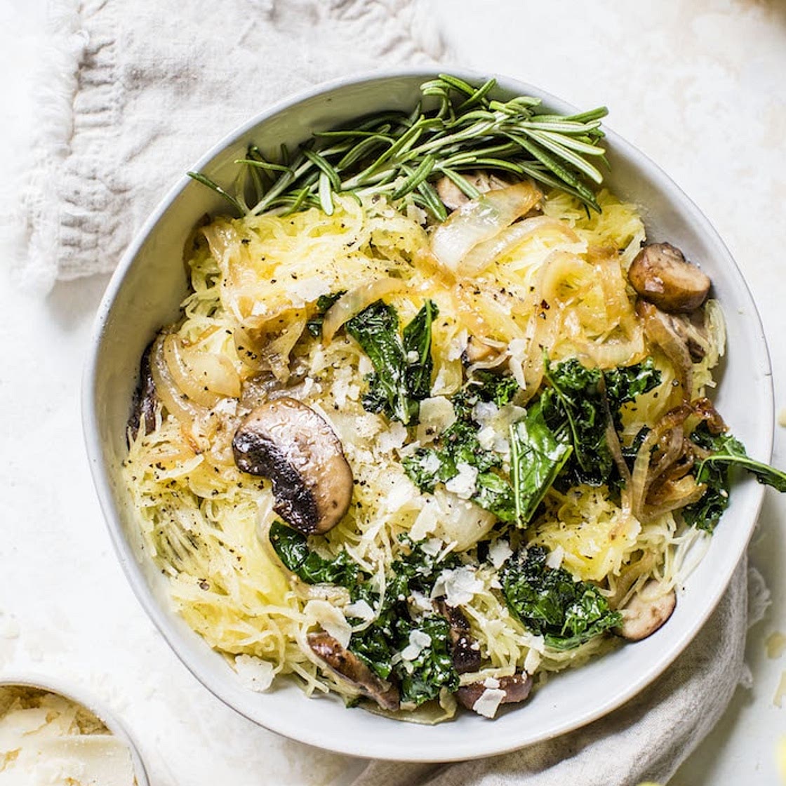 Caramelized Onion Spaghetti Squash