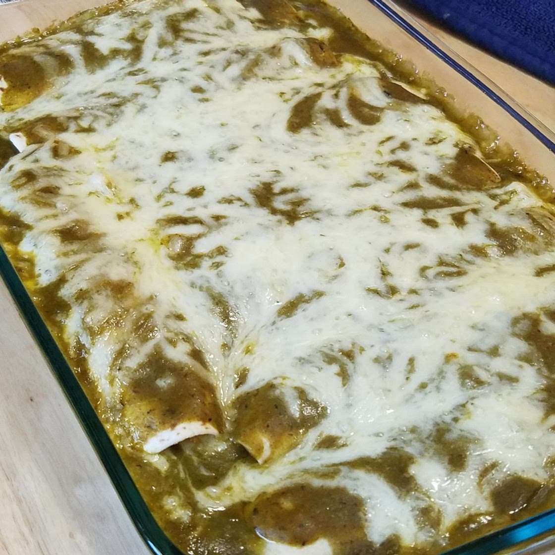 Jalapeno Cream Cheese Chicken Enchiladas
