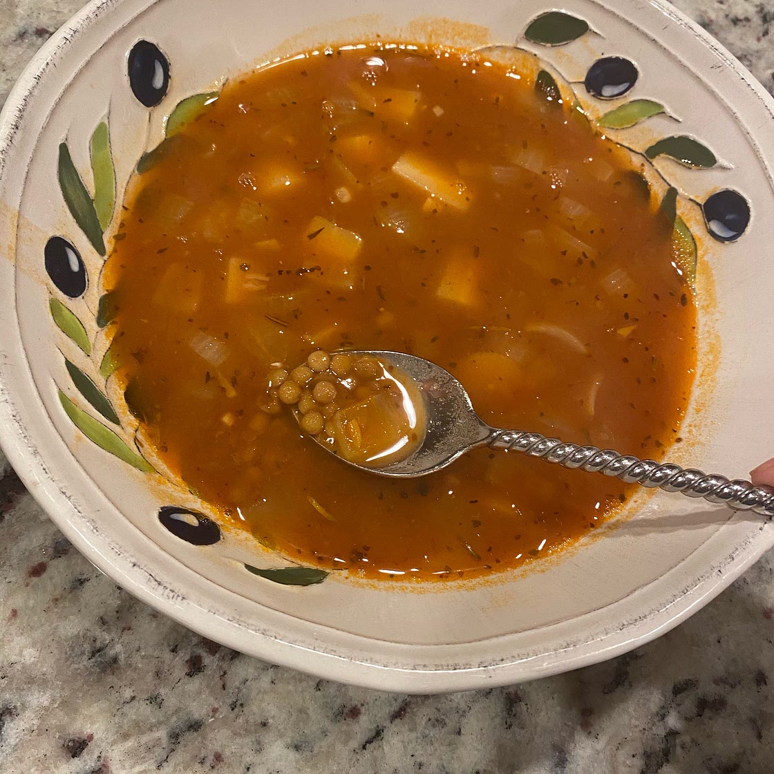 Greek Lentil Soup (Fakes)