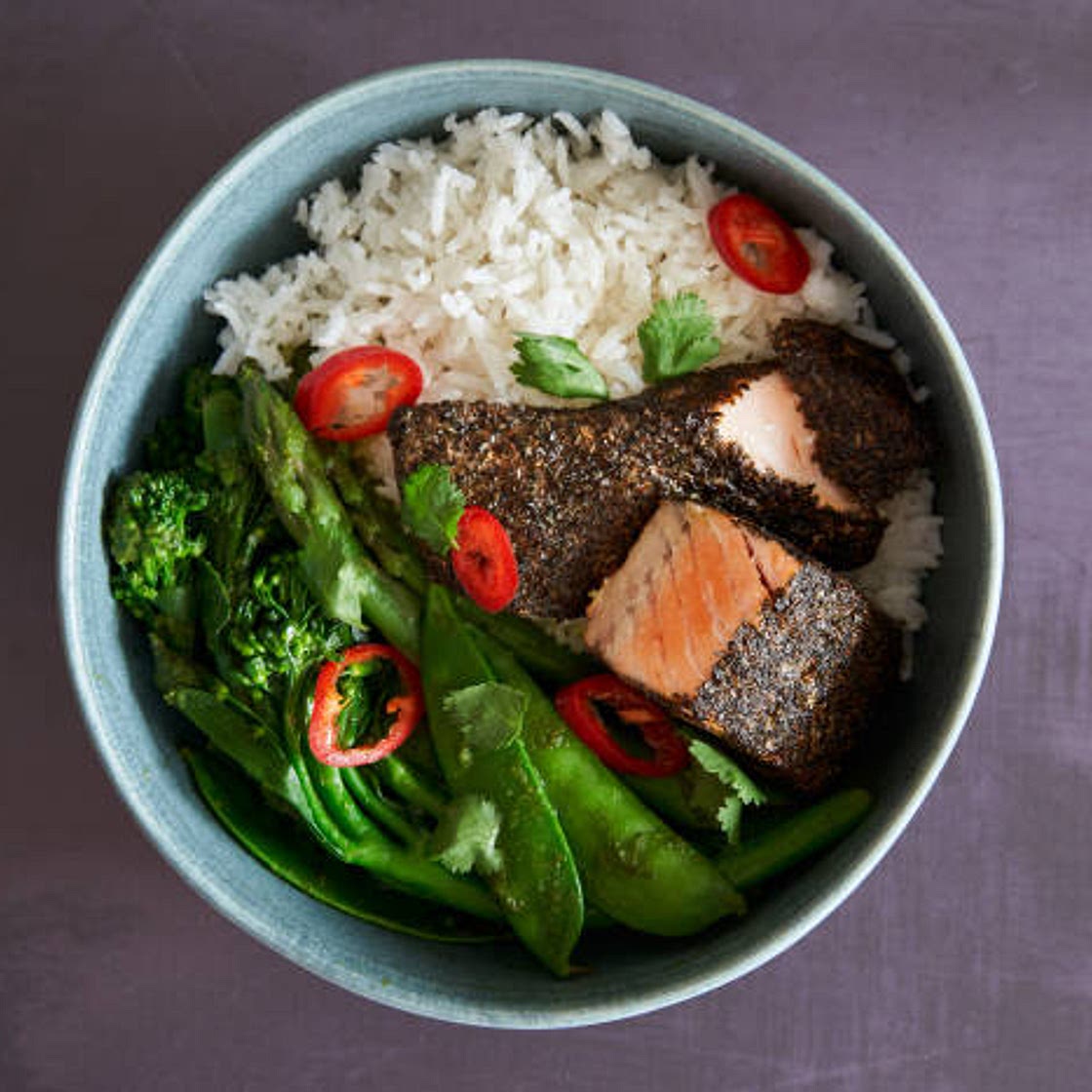 Jamie Oliver's Green Tea Salmon