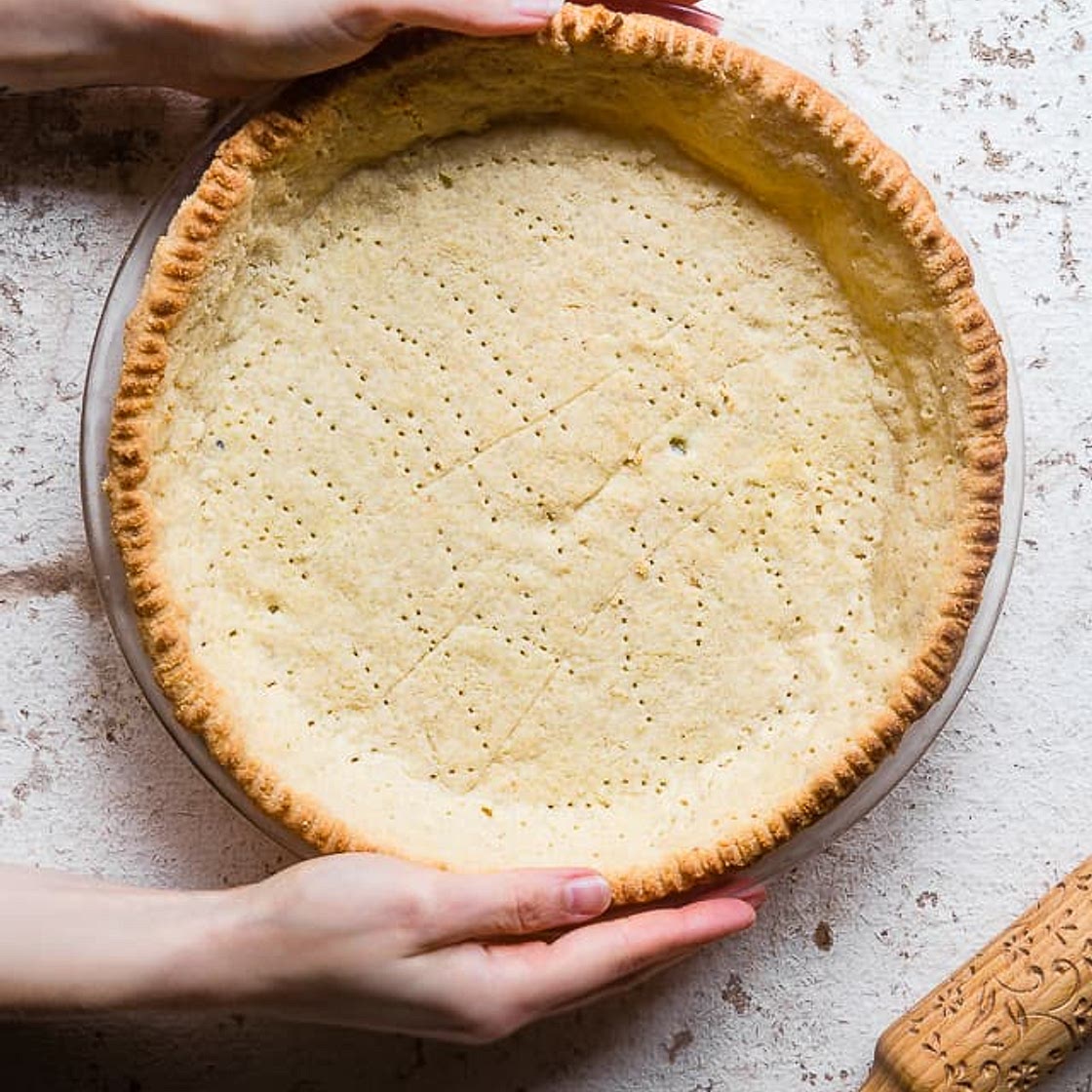 Low Carb Paleo Almond Flour Pie Crust Recipe ( goes with Gluten Free Low Carb Quiche recipe)