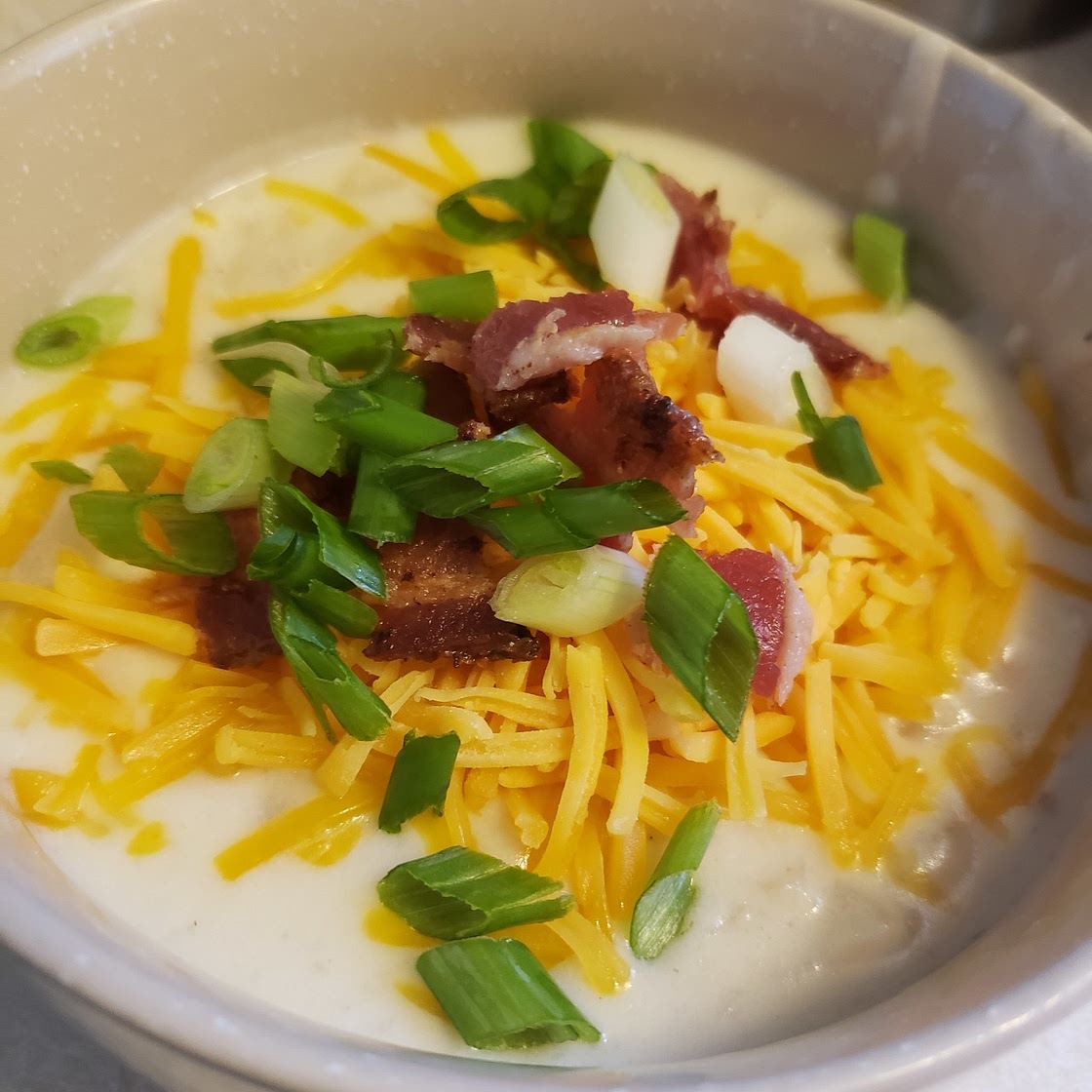 Crockpot Loaded Baked Potato Soup