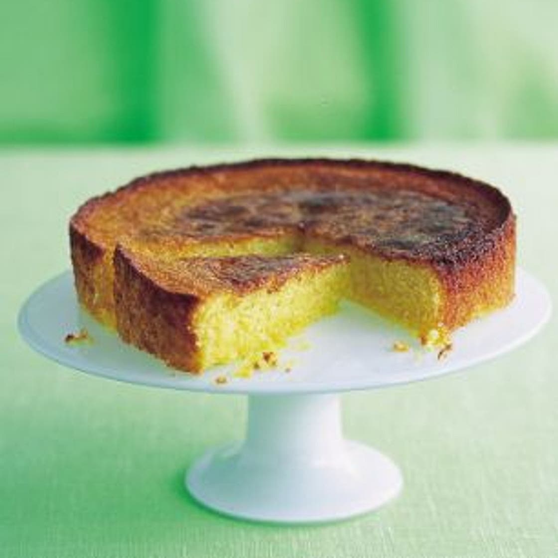 Annie Bell's Lime Syrup Polenta Cake