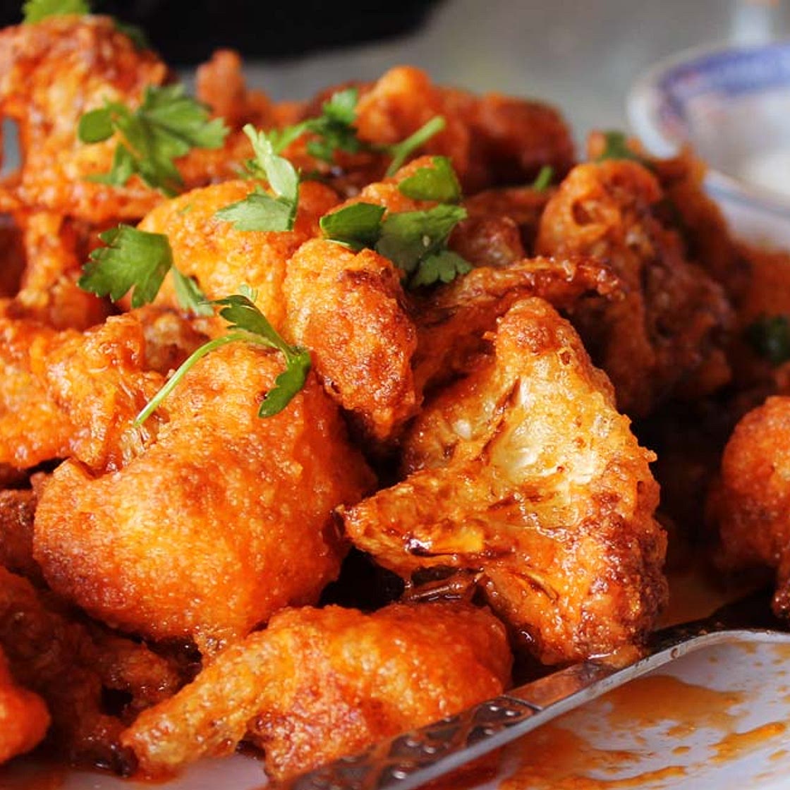 Vegan Buffalo Wings (Fried Cauliflower Wings)