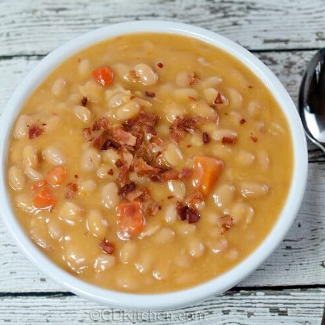 Copycat Campbell's Bean & Bacon Soup