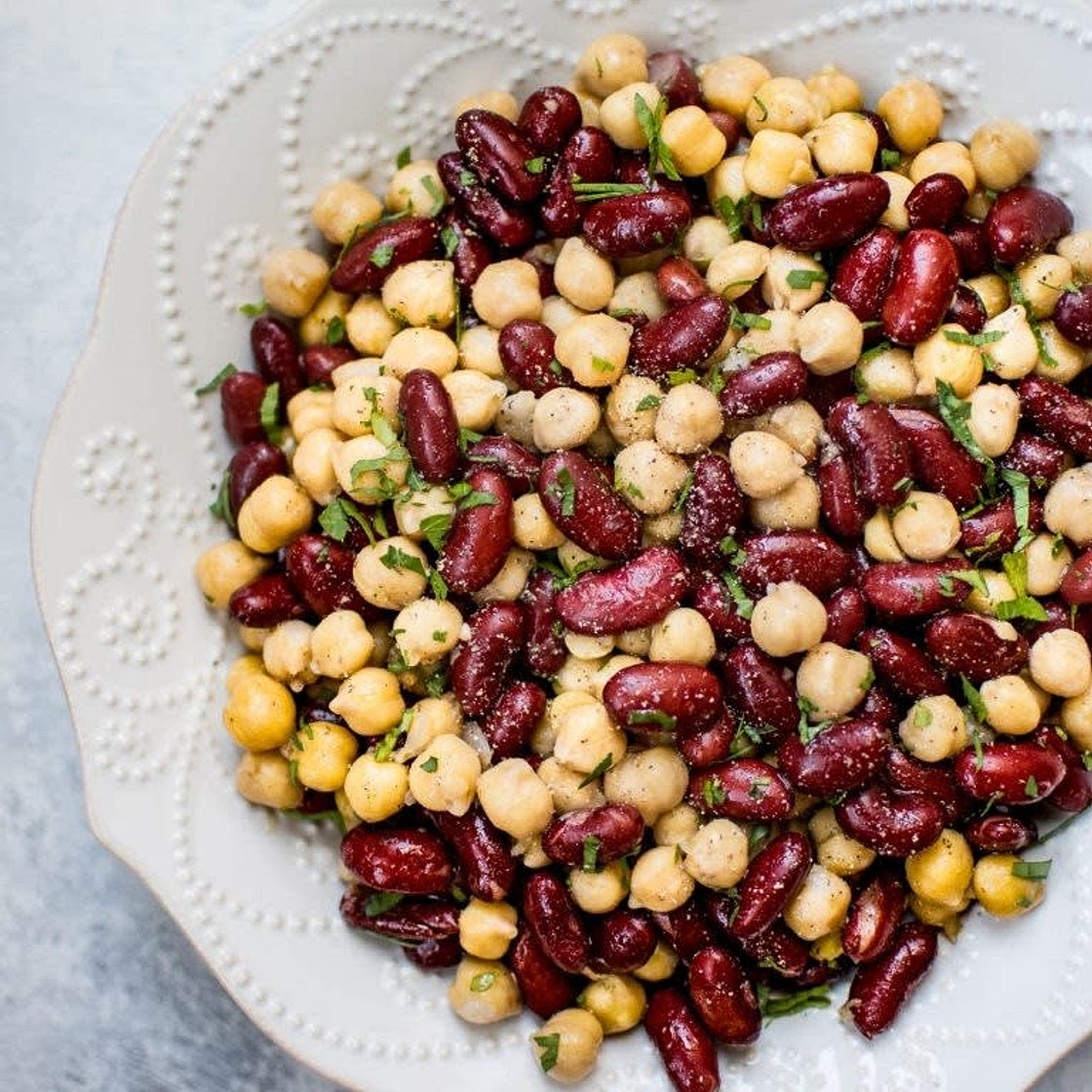 Kidney Bean and Chickpea Salad