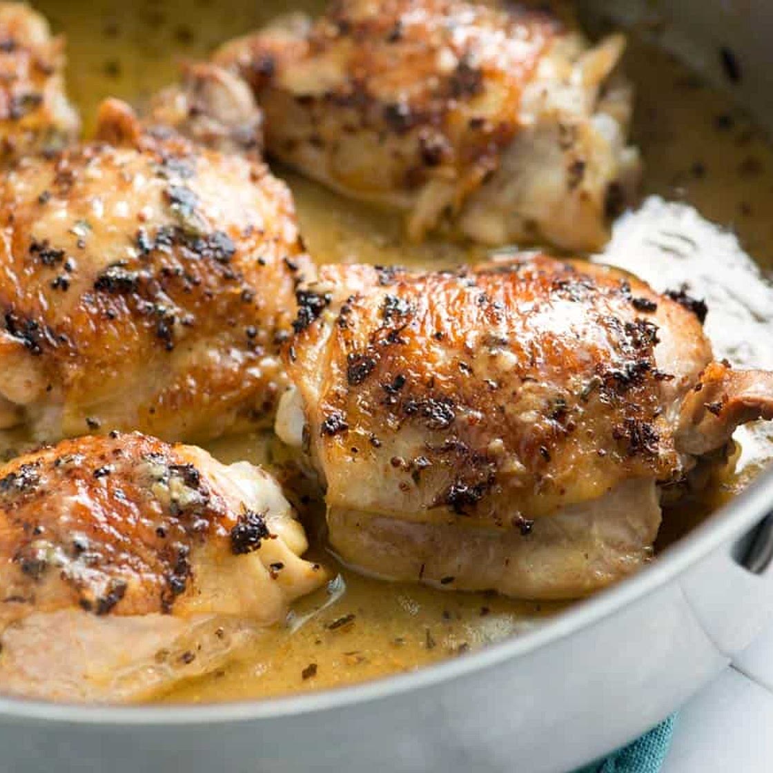 Easy Lemon Chicken Thighs with Herbs