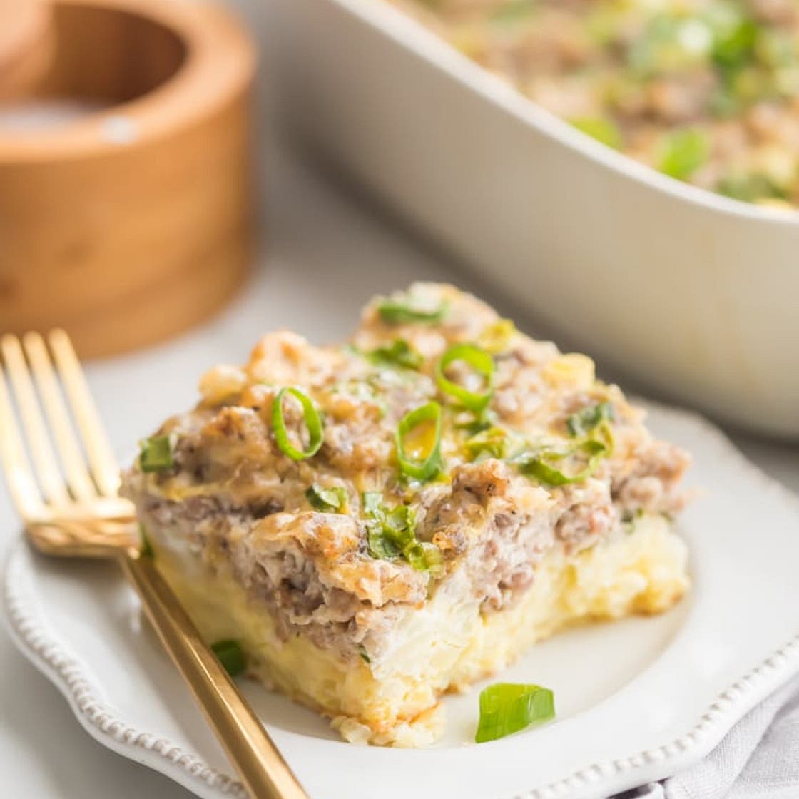 Hash Brown and Sausage Whole30 Breakfast Casserole
