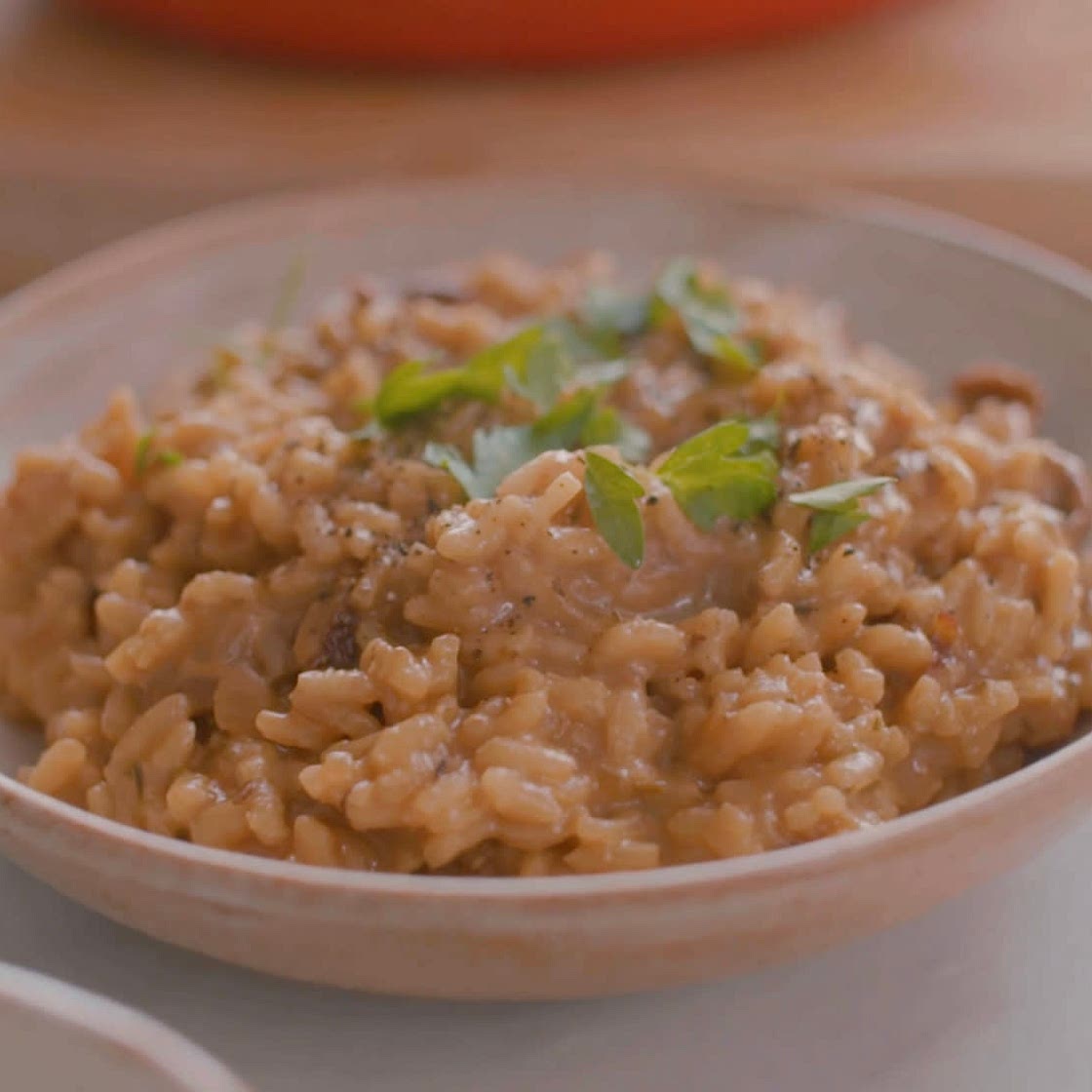 Easy Plant-Based Porcini Mushroom Risotto
