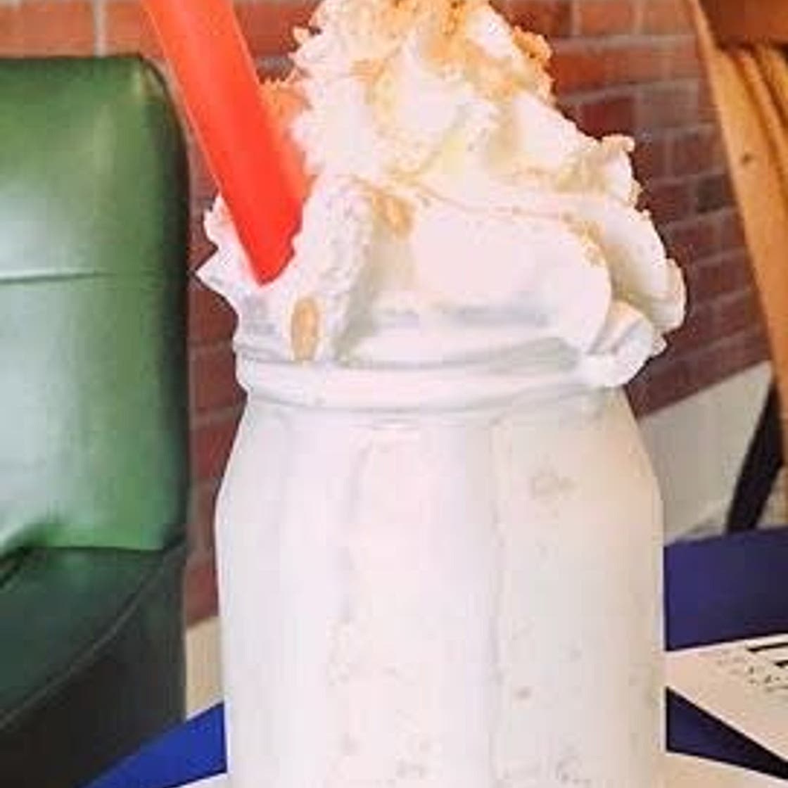 Circus peanut candy milk shake 