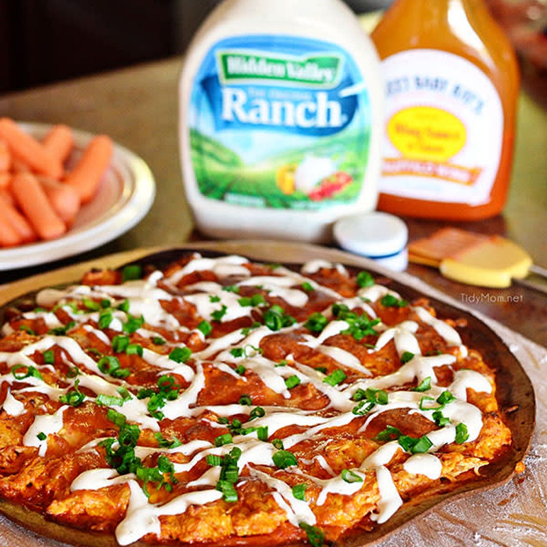 Buffalo Chicken Ranch Pizza
