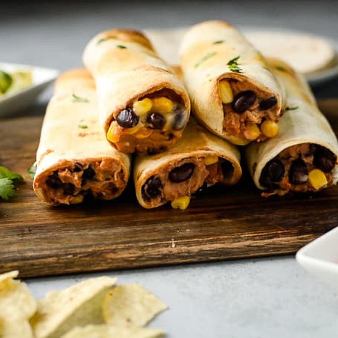 Easy Vegetarian Taquitos