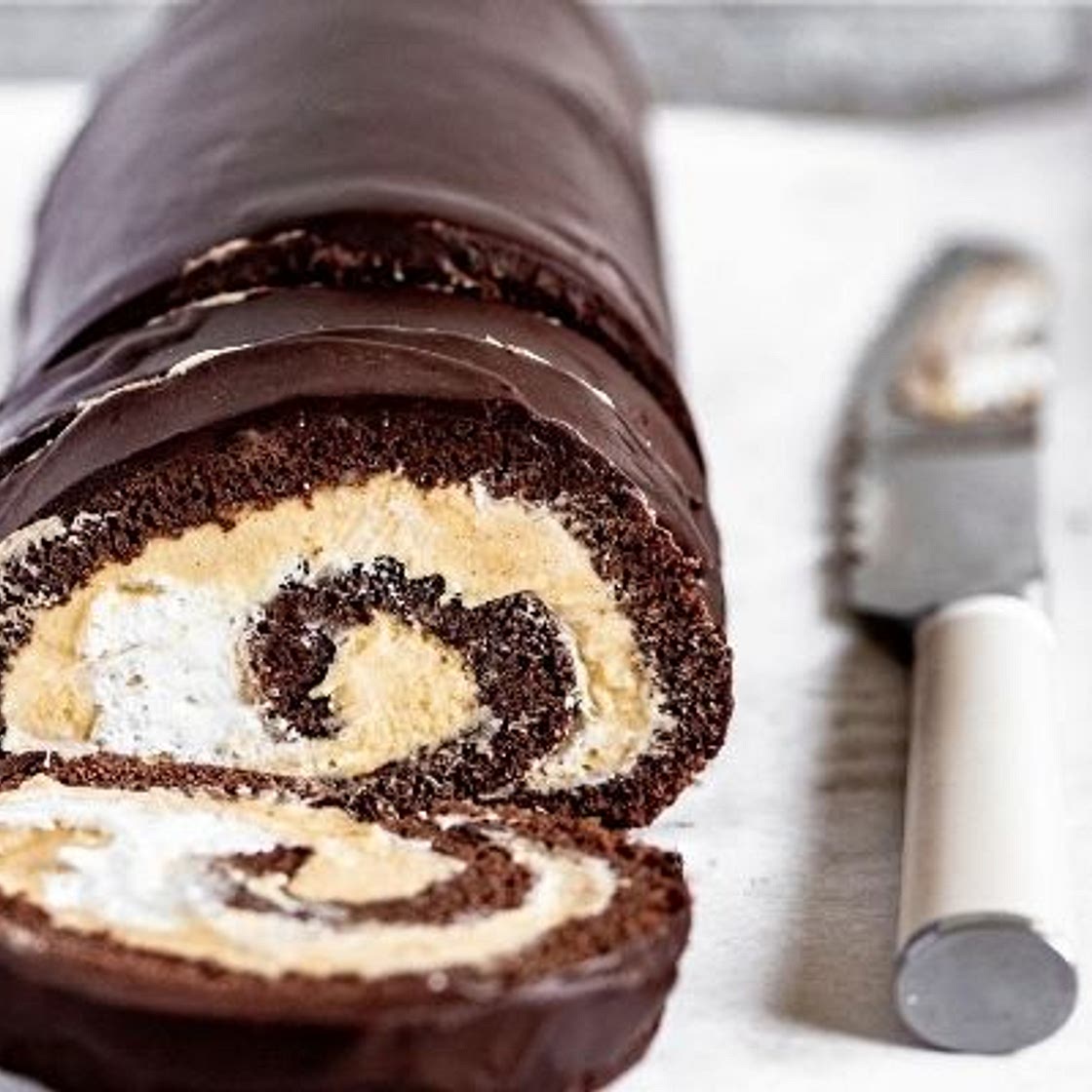 Chocolate Pumpkin Cake Roll