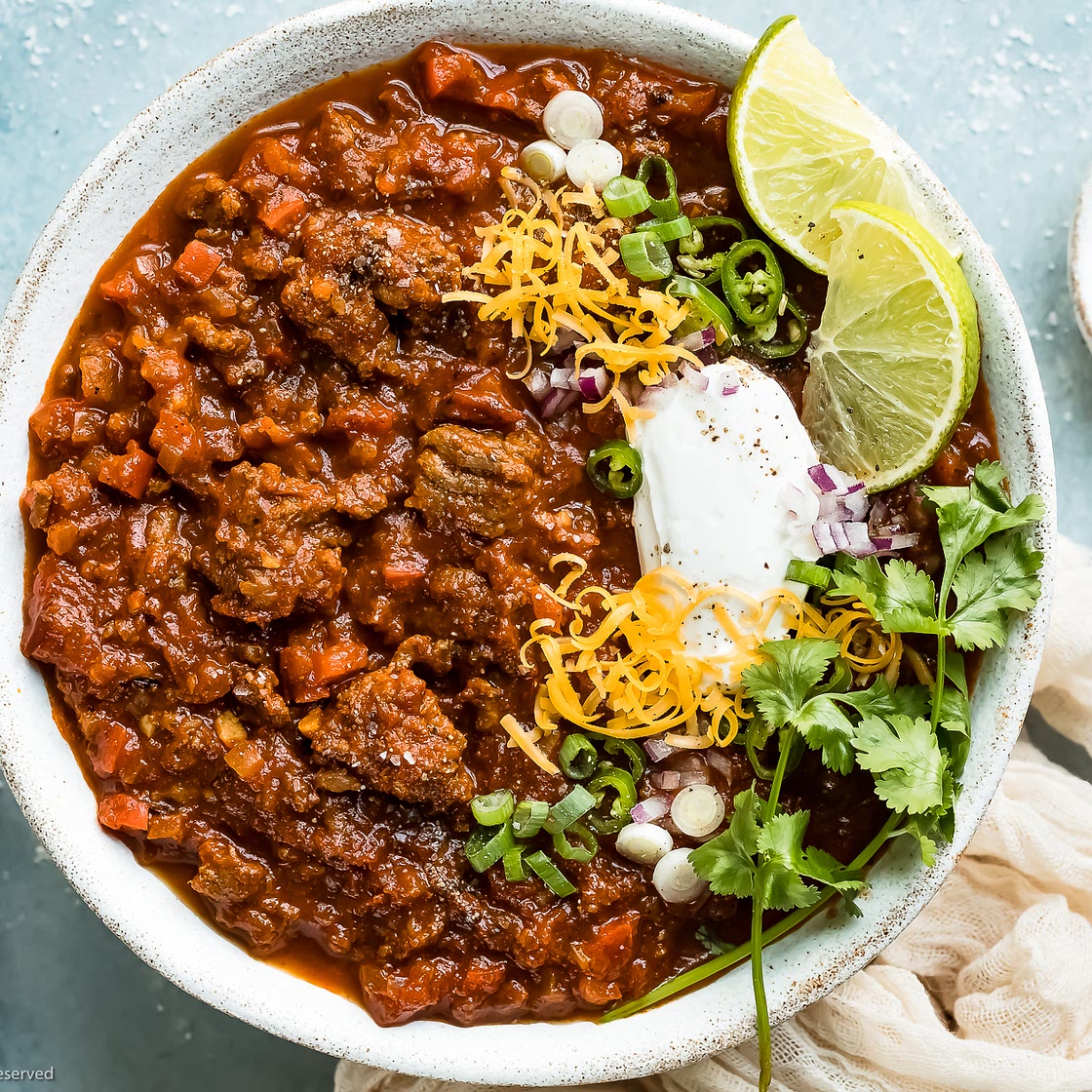 Easy Texas No Bean Chili