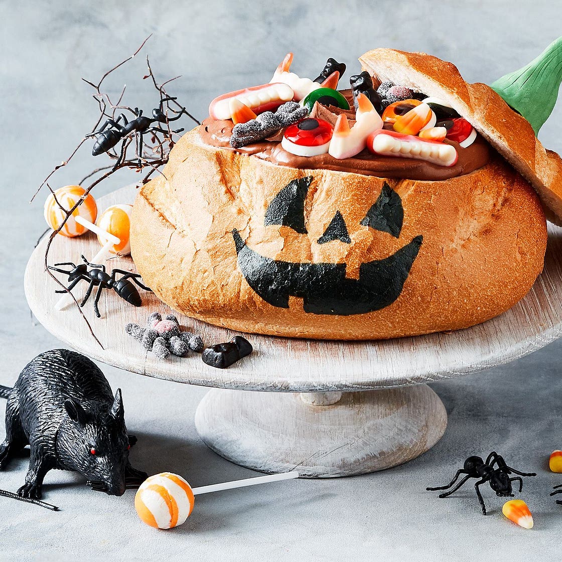 Jack-o-cob loaf dip