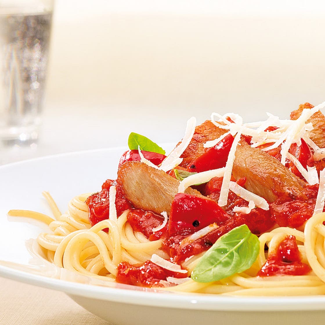 Putengeschnetzeltes mit Pasta alla Bertolli