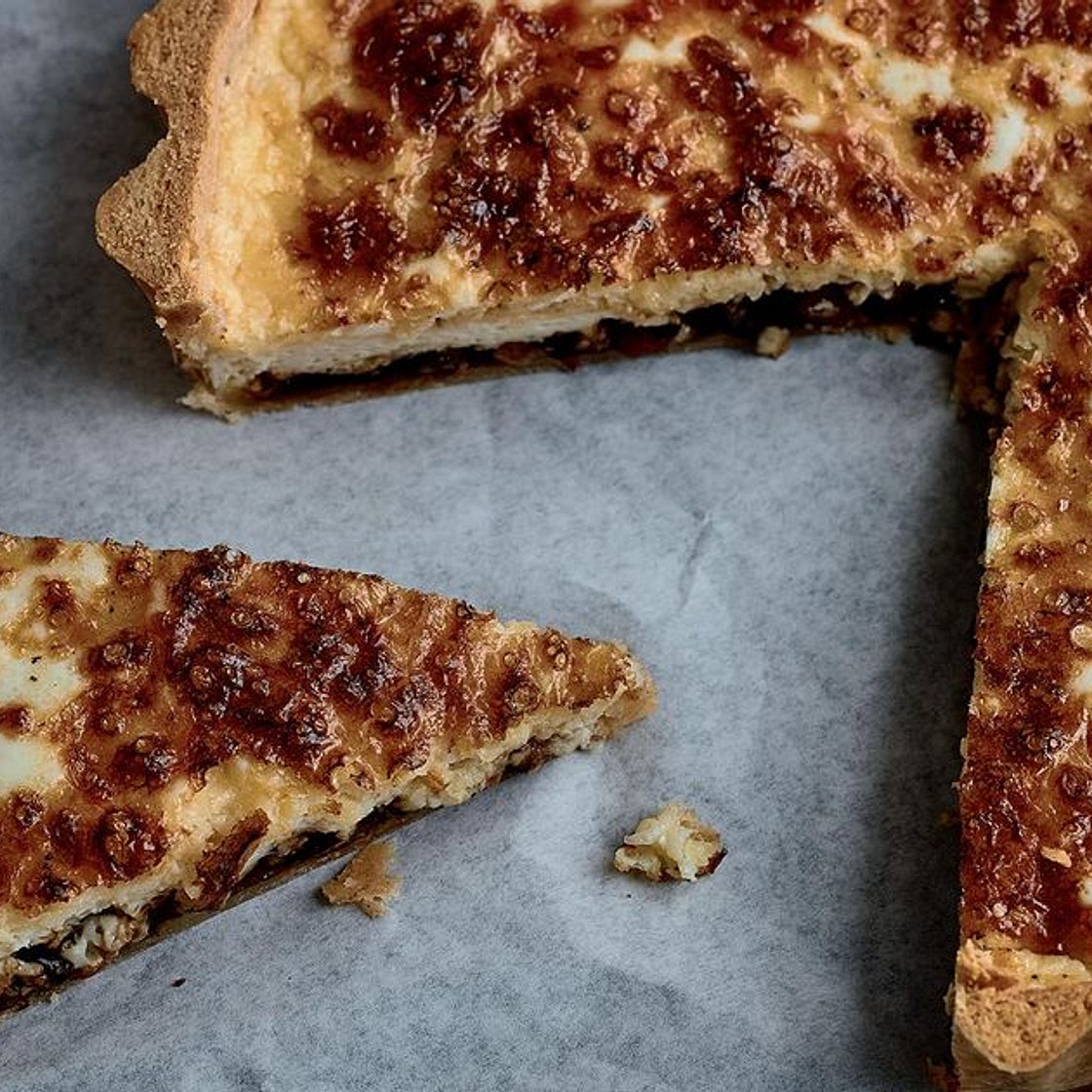 Ploughman's Cheese and Pickle Tart