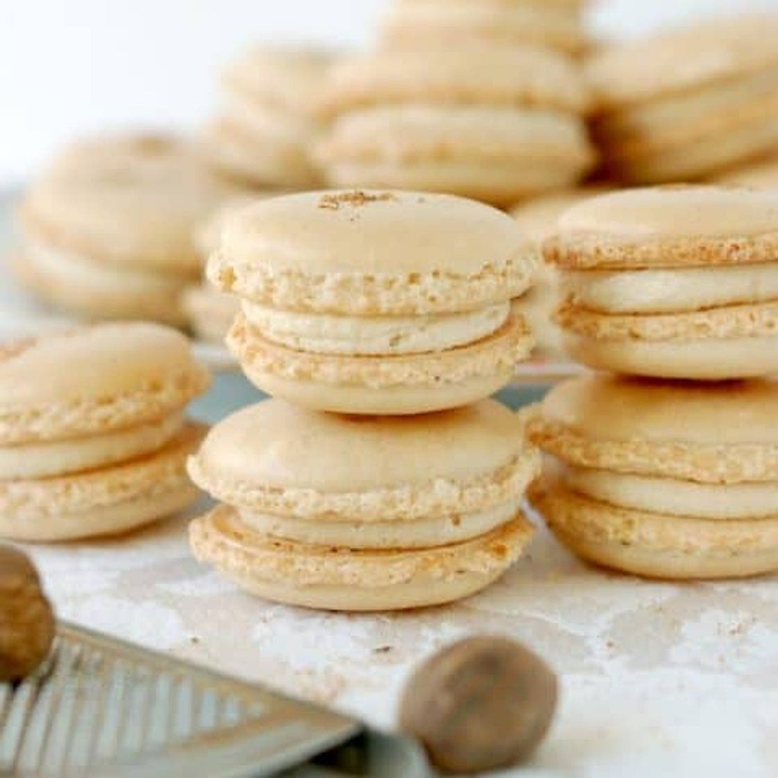 Eggnog Macarons