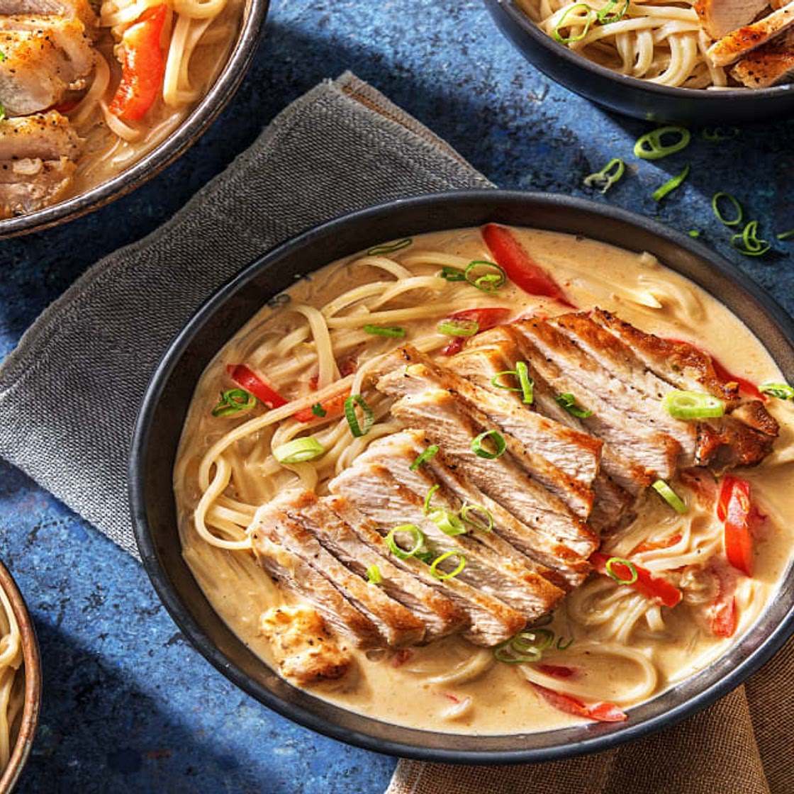 Pan-Fried Pork with Nutty Noodle Soup