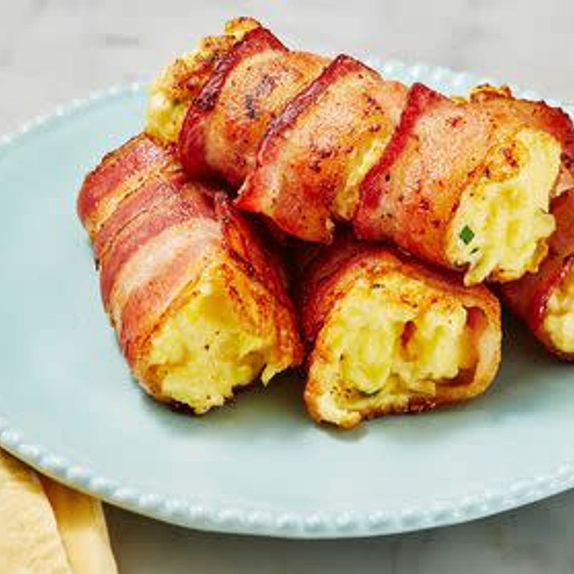 Bacon egg and cheese roll ups