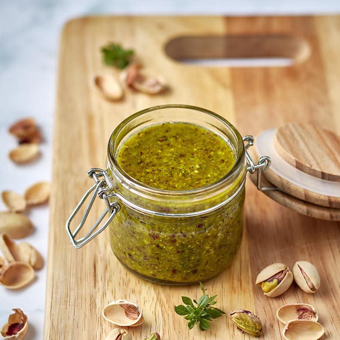 Spaghettoni with Sicilian Pistachio Pesto