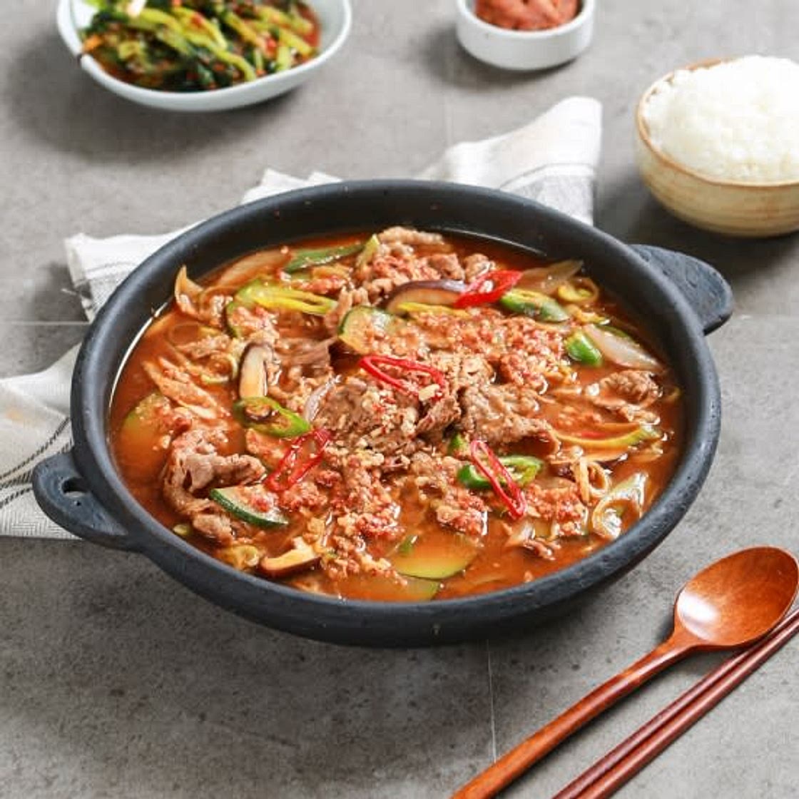 소고기 가득 된장찌개