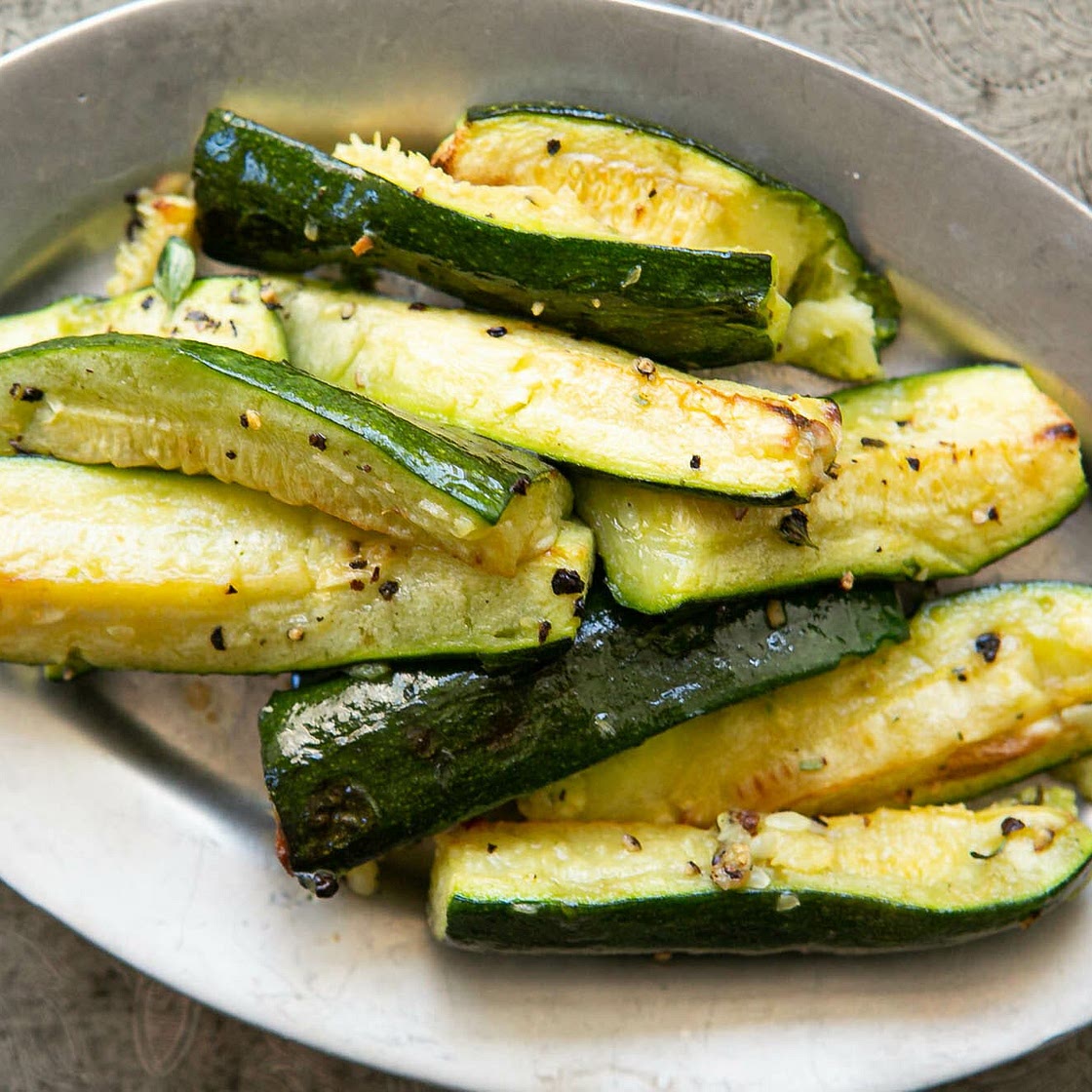Roasted Zucchini with Garlic