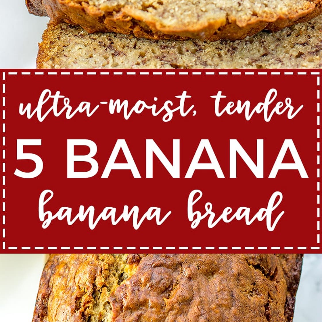 Five Banana Banana Bread