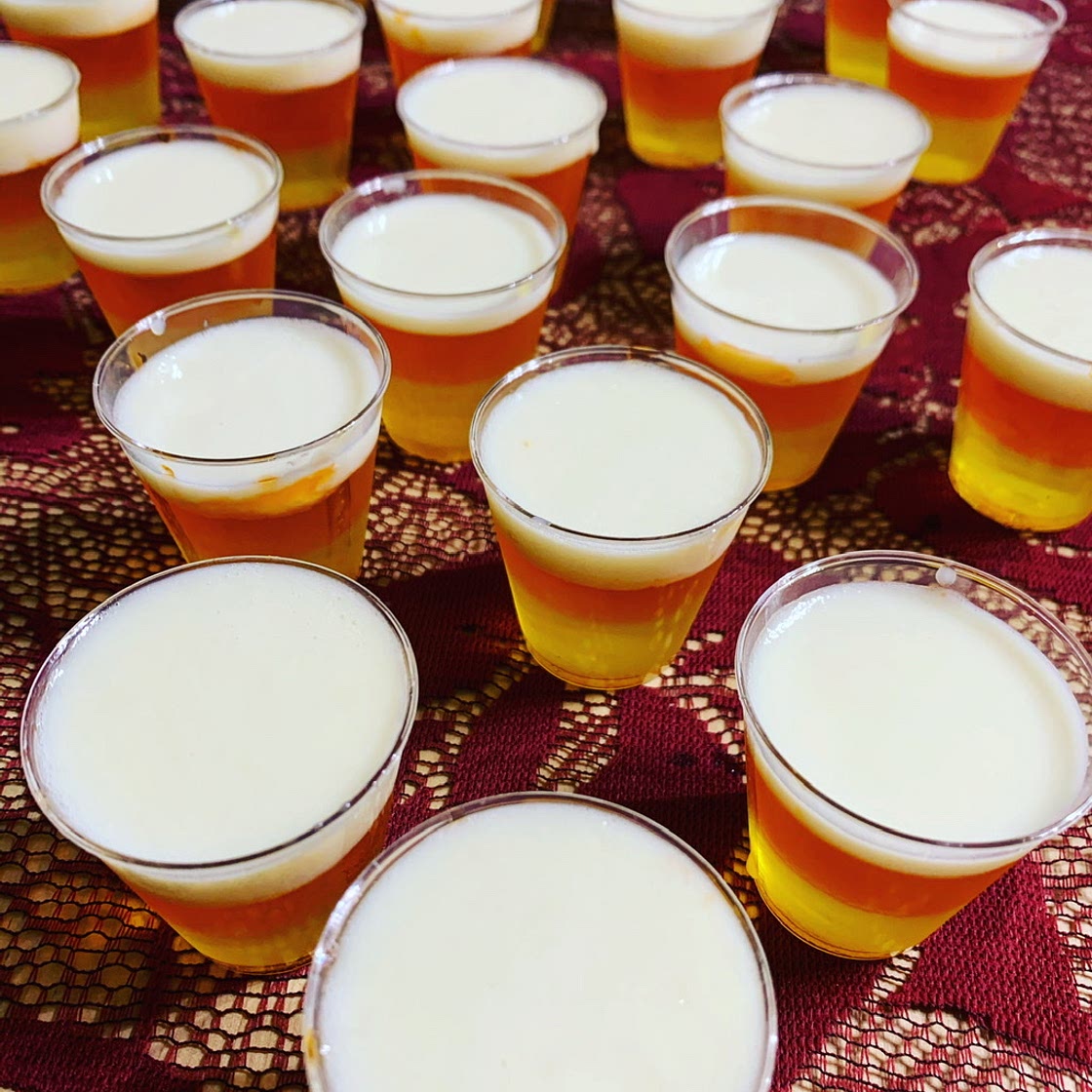 Halloween Candy Corn Jell-O® Shots