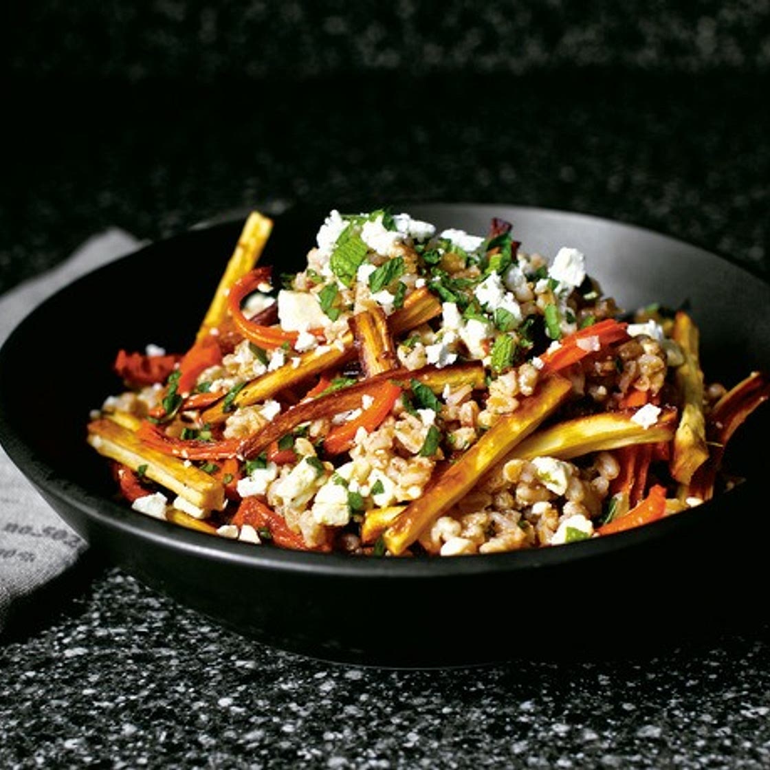 Smitten Kitchen's Honey and Harissa Farro Salad