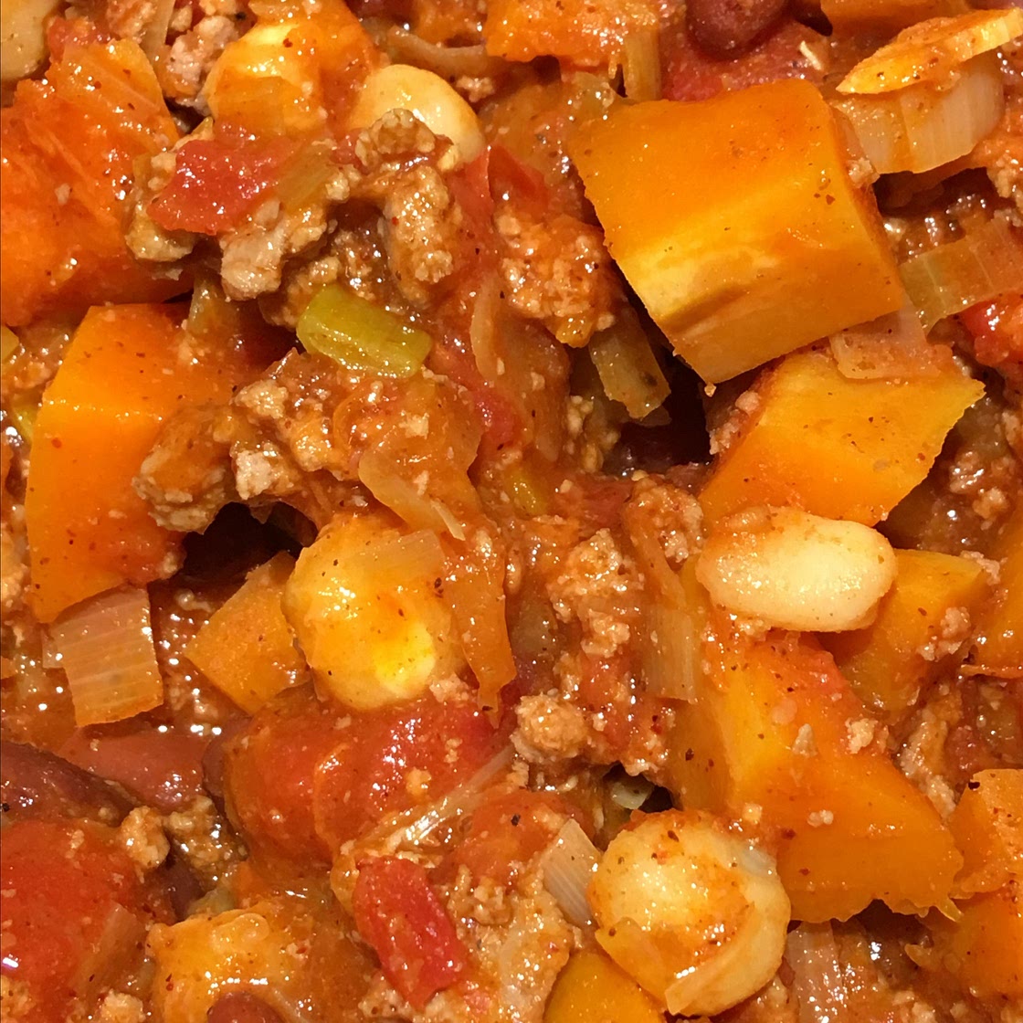 Butternut Squash and Turkey Chili