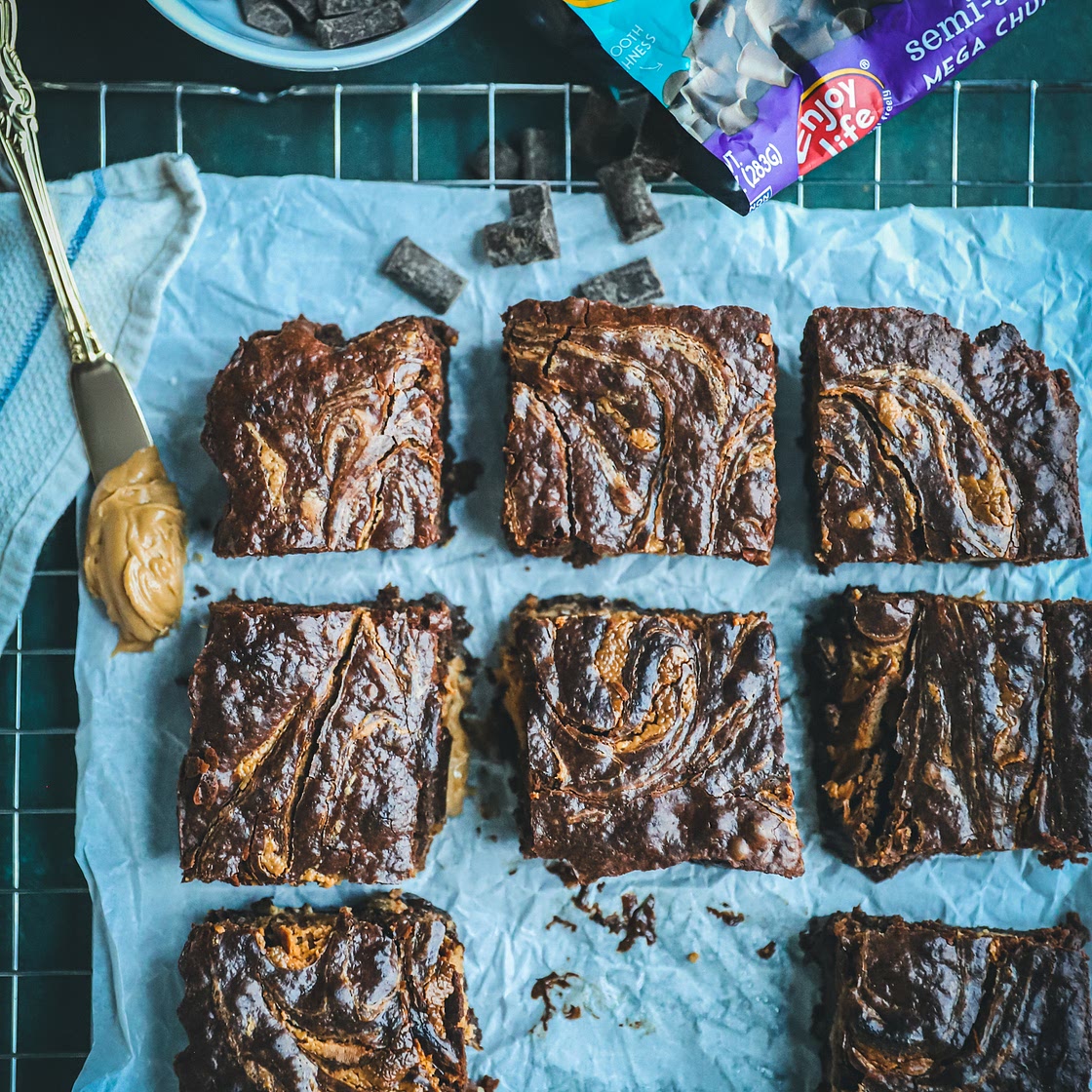 Vegan Peanut Butter Brownies