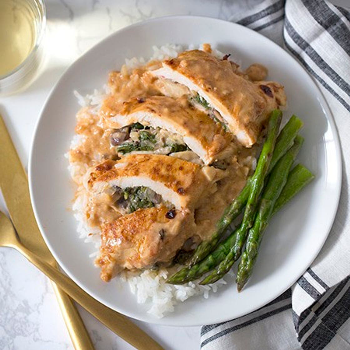 Spinach Stuffed Chicken Breast