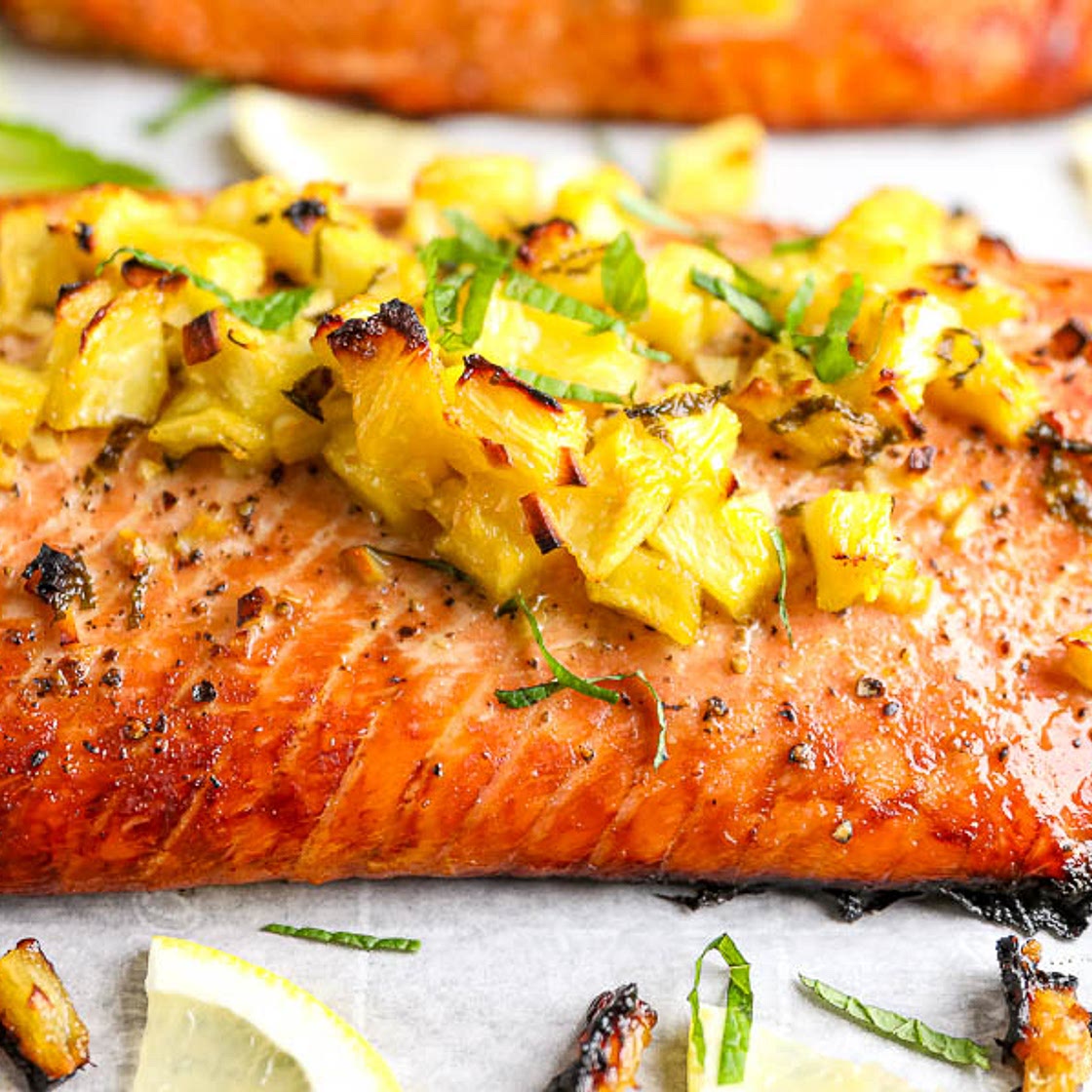 Honey Pineapple Salmon