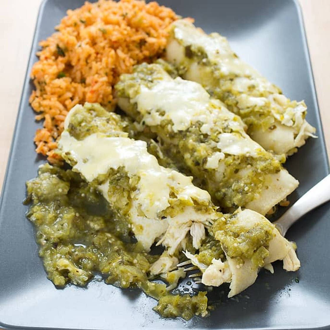 Enchiladas Verde