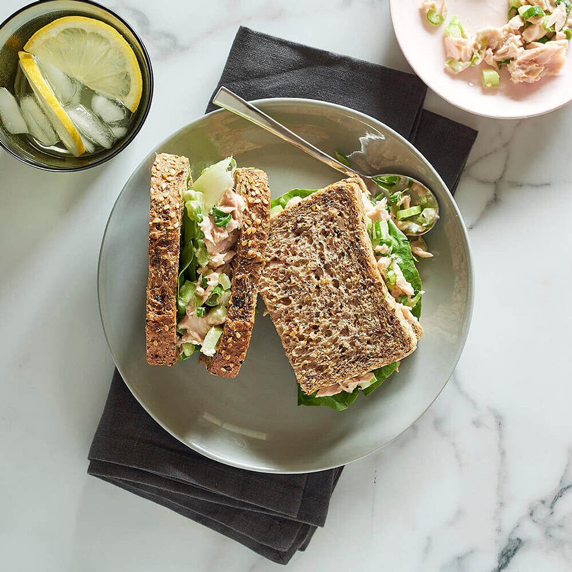 Crunchy tuna sandwich - Happier Healthier Queensland