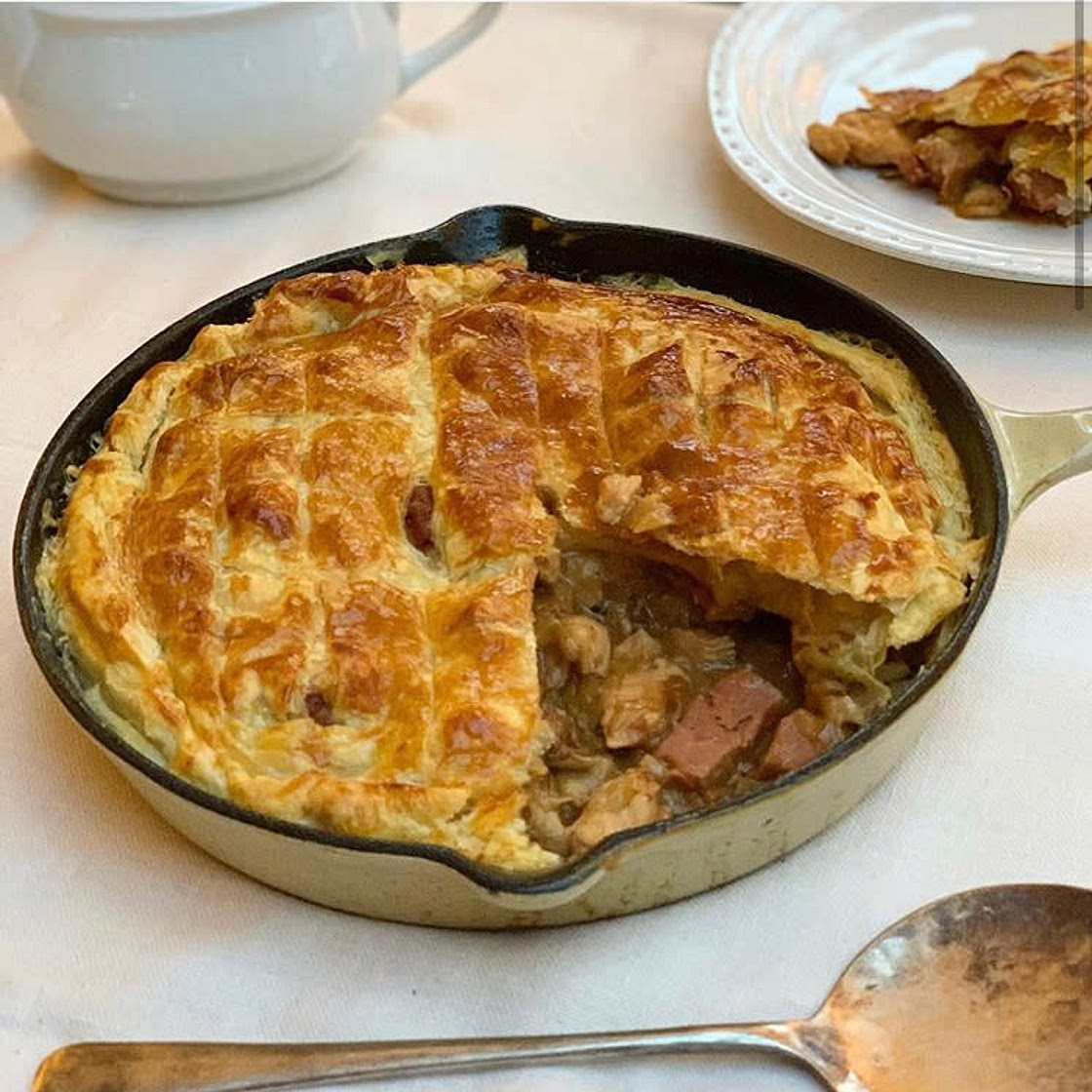 Turkey ham pie 