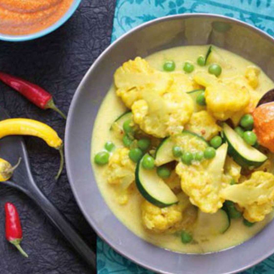 Karfiol-Zucchini-Curry