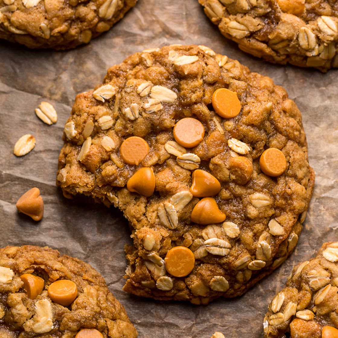 Chewy Butterscotch Oatmeal Cookies AKA Oatmeal Scotchies